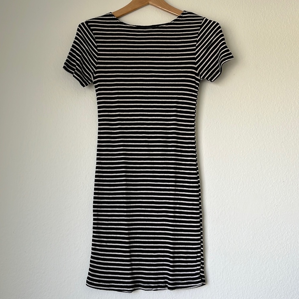 Brandy Melville Striped Short Sleeve Dress, OS
